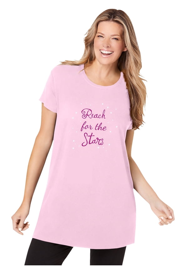 Plus Size Soft Pj Tunic Tee