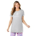 thumbnail image 1 of Dreams & Co. Plus Size Soft Pj Tunic Tee, 1 of 6