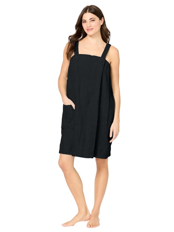 Plus Size Terry Towel Wrap