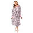 thumbnail image 1 of Dreams & Co. Plus Size Thermal Henley Nightgown, 1 of 6
