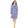 thumbnail image 1 of Dreams & Co. Plus Size Thermal Henley Sleepshirt, 1 of 6