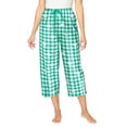 thumbnail image 1 of Dreams & Co. Plus Size Woven Sleep Capri Pant, 1 of 4