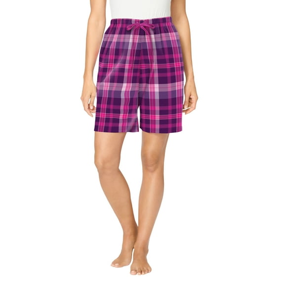 Dreams & Co. Plus Size Woven Sleep Short