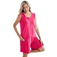 thumbnail image 1 of Dreams & Co. Plus Size Zip-Front Terry Romper, 1 of 6