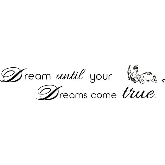 Dreams Come True Quotes Wall Decal and Stickers