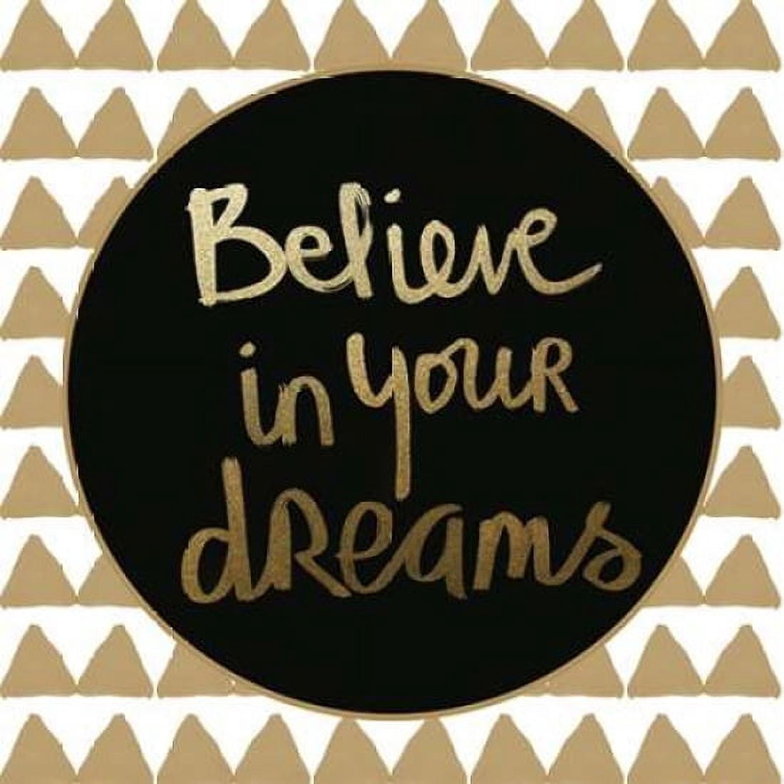 Dreams - Gold Canvas Art - Linda Woods (24 x 24)