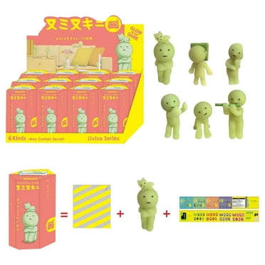Dreams Smiski Glow in The Dark Figure, Smiski Living Series, Random Style, 12 Blind Box