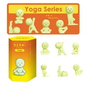 Dreams Smiski Glow in The Dark Figure, Yoga Series, Random Style, Valentine's Day Gifts for Kids Boys Girls，1PC