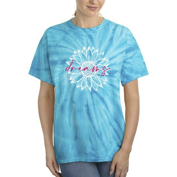 Dreams Sunflower Tie Dye Cyclone Women -Smartprints Designs, Female Small