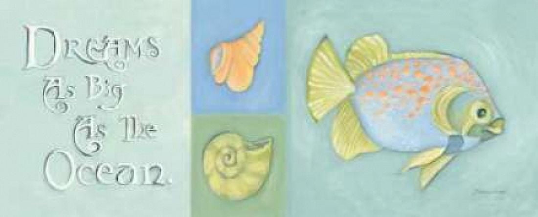 Dreams as Big as the Ocean Canvas Art - Stephanie Marrott (10 x 20)