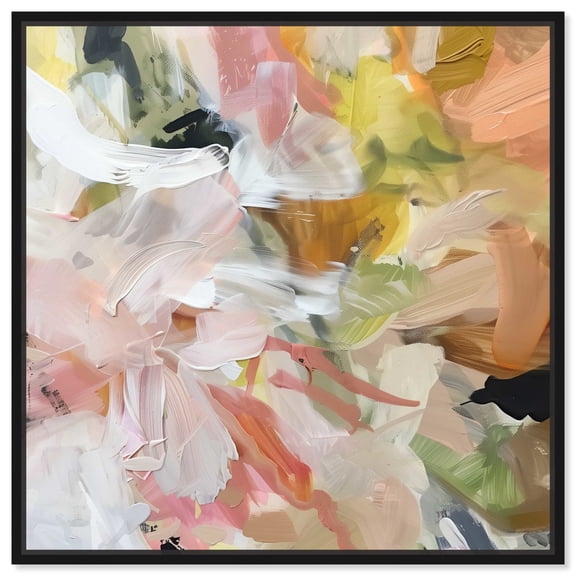 Dreams of Pasture Canvas Colorful Wall Art by Art Remedy, Black Frame, 40" x 40"