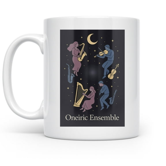 Dreamscape Art 11 oz Coffee Mug - Serenity for Writers White Ceramic Gift