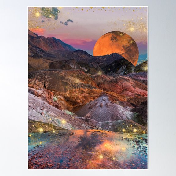Dreamscape Poster Wall Art, Modern Wall Decor, 8x12 UNFRAMED
