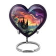 thumbnail image 1 of Dreamscape Urn - Cremation Urns For Men - Heart Urns For Human Ashes Dad - Burial Urns For Cremated Remains - Cremation Urns For Burial In Ground - Urns For Ashes Keepsake (Size -3inch, 1pcs), 1 of 5