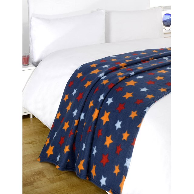 Dreamscene Decorative Toddler Blanket Star, Fleece Throw Blanket Super