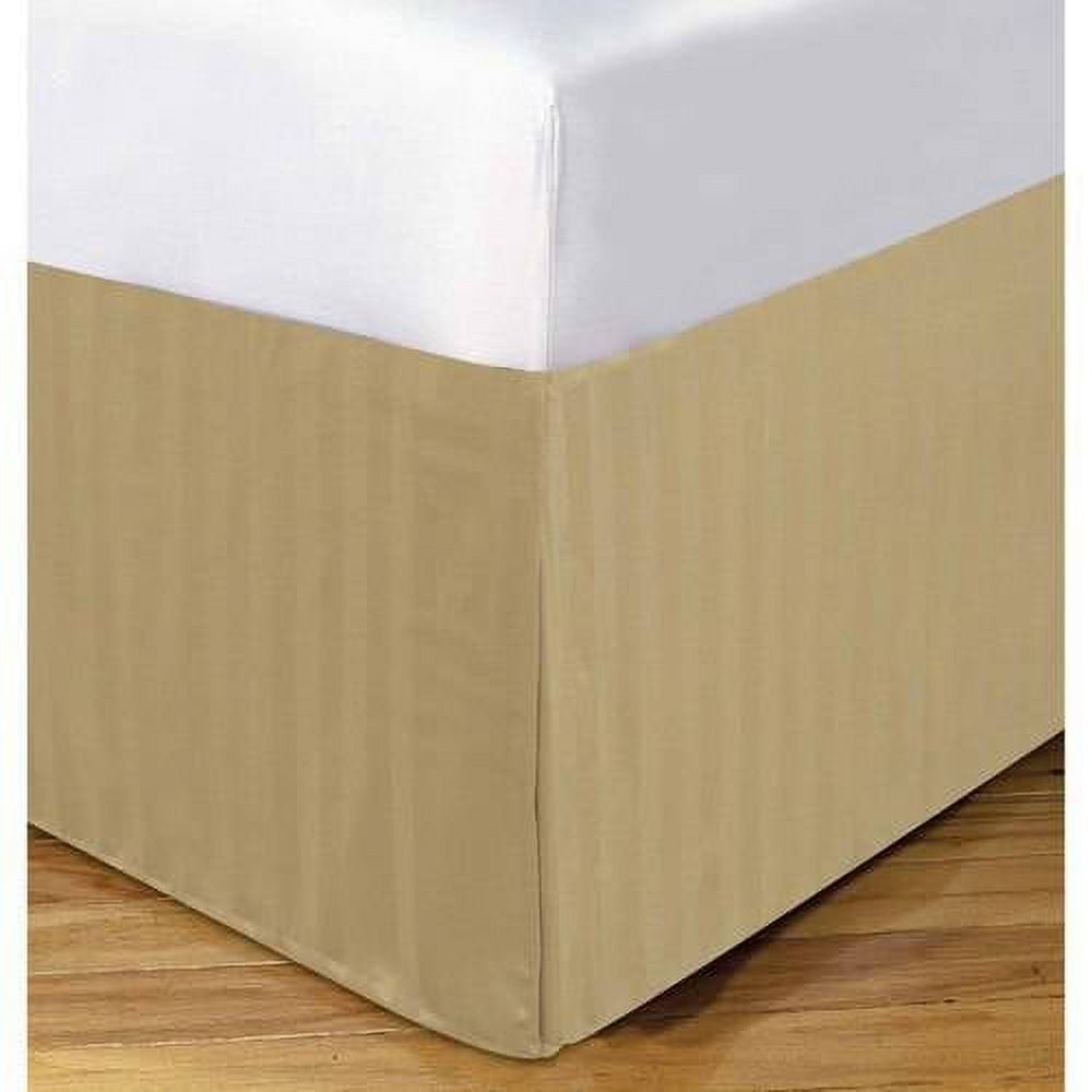 Dreamspace Microfiber Damask Stripe 14" Bedskirt