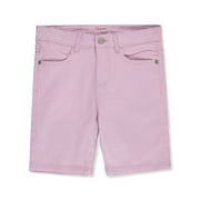 DREAMSTAR Girls' Twill Bermuda Shorts - lilac, 2t (Toddler)