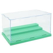 Dreamtale Acrylic Display Case for Lego Minifigures Base Compatible with Various Building Block ToysGreen