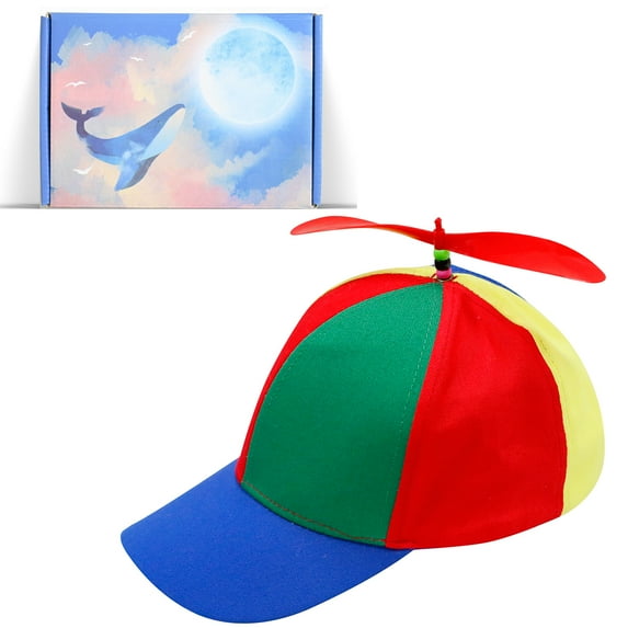 Dreamtale Muti-Color Propeller Hat- Baseball Style(Child,Blue Brim)