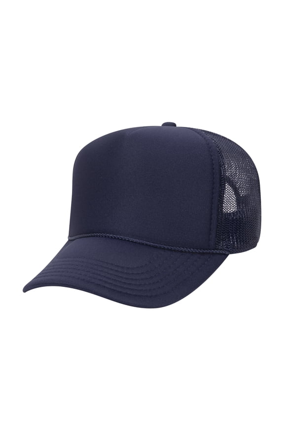 High Profile Trucker Cap Adjustable Snap Closure 32-467 Cap Comfortable Fit Durable Construction Outdoor Casual Promotional Use