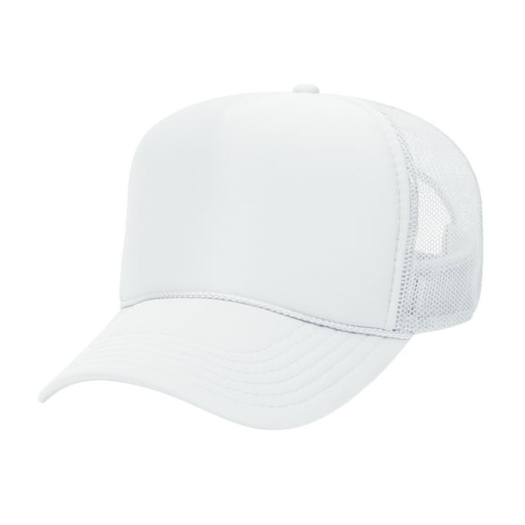 Dreamtees High Profile Trucker Cap Adjustable Snap Closure 32-467 Cap Comfortable Fit Durable Construction Outdoor Casual Promotional Use