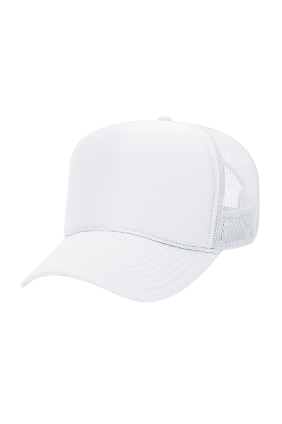 High Profile Trucker Cap Adjustable Snap Closure 32-467 Cap Comfortable Fit Durable Construction Outdoor Casual Promotional Use