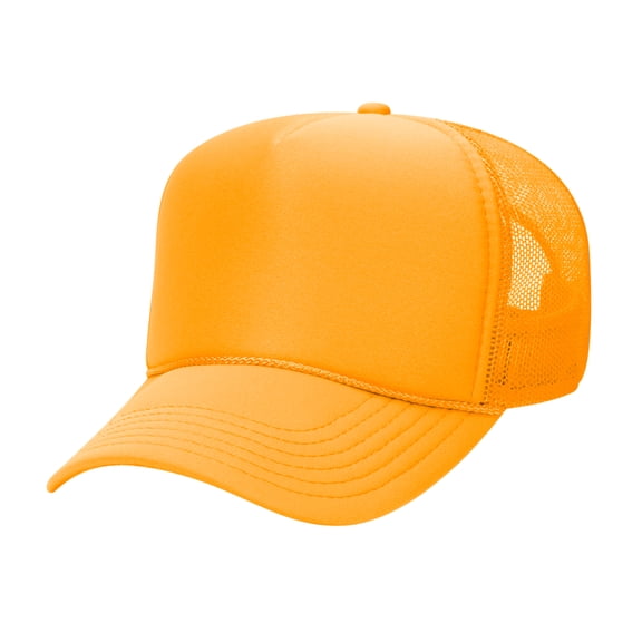 Dreamtees High Profile Trucker Cap Adjustable Snap Closure 32-467 Cap Comfortable Fit Durable Construction Outdoor Casual Promotional Use