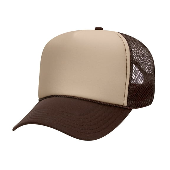 Dreamtees High Profile Trucker Cap Adjustable Snap Closure 32-467 Cap Comfortable Fit Durable Construction Outdoor Casual Promotional Use
