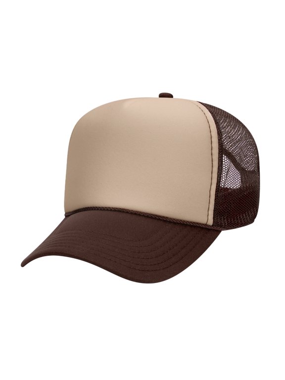 High Profile Trucker Cap Adjustable Snap Closure 32-467 Cap Comfortable Fit Durable Construction Outdoor Casual Promotional Use