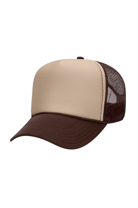 High Profile Trucker Cap Adjustable Snap Closure 32-467 Cap Comfortable Fit Durable Construction Outdoor Casual Promotional Use