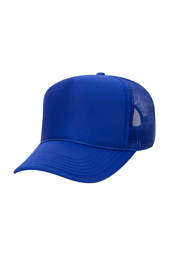 High Profile Trucker Cap Adjustable Snap Closure 32-467 Cap Comfortable Fit Durable Construction Outdoor Casual Promotional Use