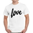 thumbnail image 1 of Dreamtees Love Black Print Valentine Day's Shirts for Men - S M L XL 2XL 3XL 4XL 5XL Graphic Love Tee Shirt - Gift Idea for Him Husband Funny Holiday Anniversary Gift Top T-Shirt Mens, 1 of 2