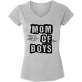 thumbnail image 1 of Dreamtees Mom Of Boys V-Neck T-Shirts for Ladies Women Top - S M L XL 2XL Graphic Tee Mother's Day Gift, 1 of 2