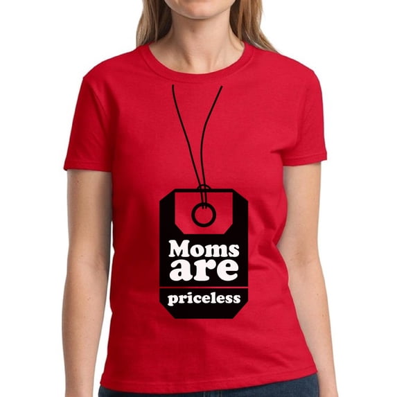 Dreamtees Moms Are Priceless Shirts for Ladies Women Top - S M L XL 2XL 3XL Graphic Tee Mother's Day Gift