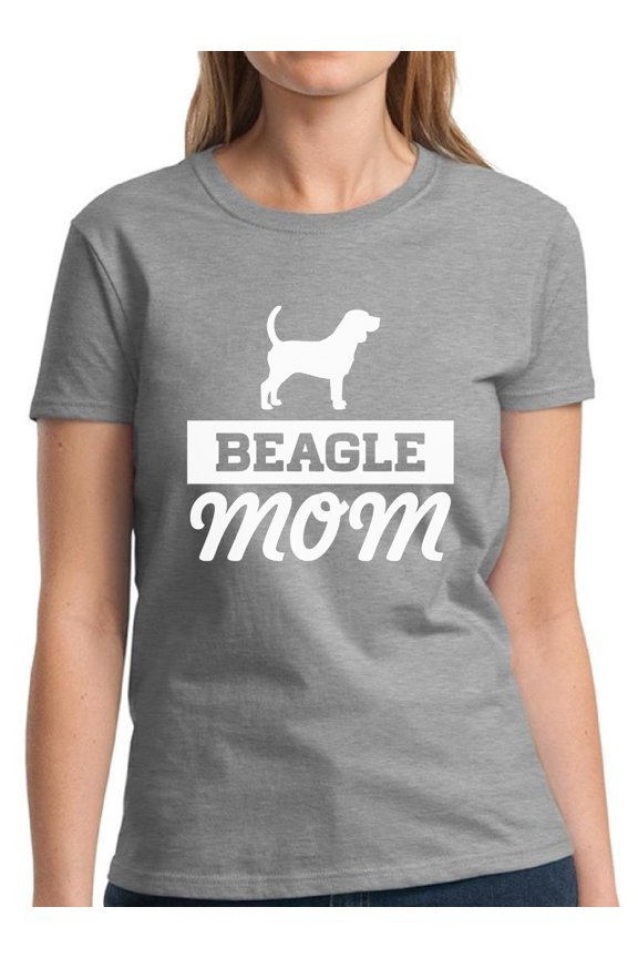 Mother's Day Gift Women Shirt Beagle Mom White Print - S M L XL 2XL 3XL - Graphic Tee