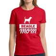 thumbnail image 1 of Dreamtees Mother's Day Gift Women Shirt Beagle Mom White Print - S M L XL 2XL 3XL - Graphic Tee, 1 of 2
