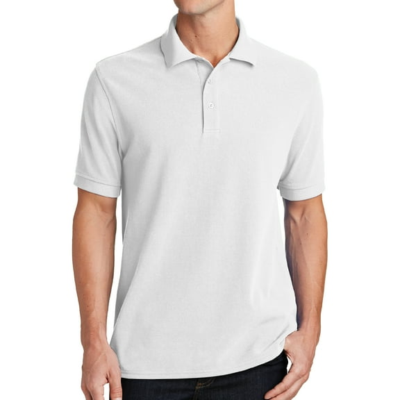 Dreamtees Port & Company T-Shirt for Men KP1500 - S M L XL 2XL 3XL Combed Ring Spun Pique Polo Tee - Uniforming Mens Blank Outfit Gifts