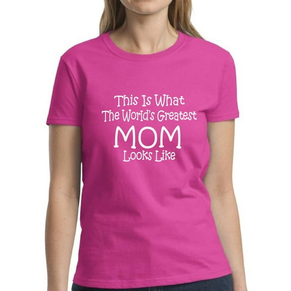 Dreamtees T-Shirt for Women World's Gratest MOM Looks Like Mother's Day Graphic Tee - S M L XL 2XL 3XL