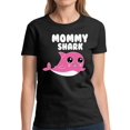 thumbnail image 1 of Dreamtees Women Shirt Mother's Day Gift Mommy Shark - S M L XL 2XL 3XL - Ladies Top Graphic Tee, 1 of 2