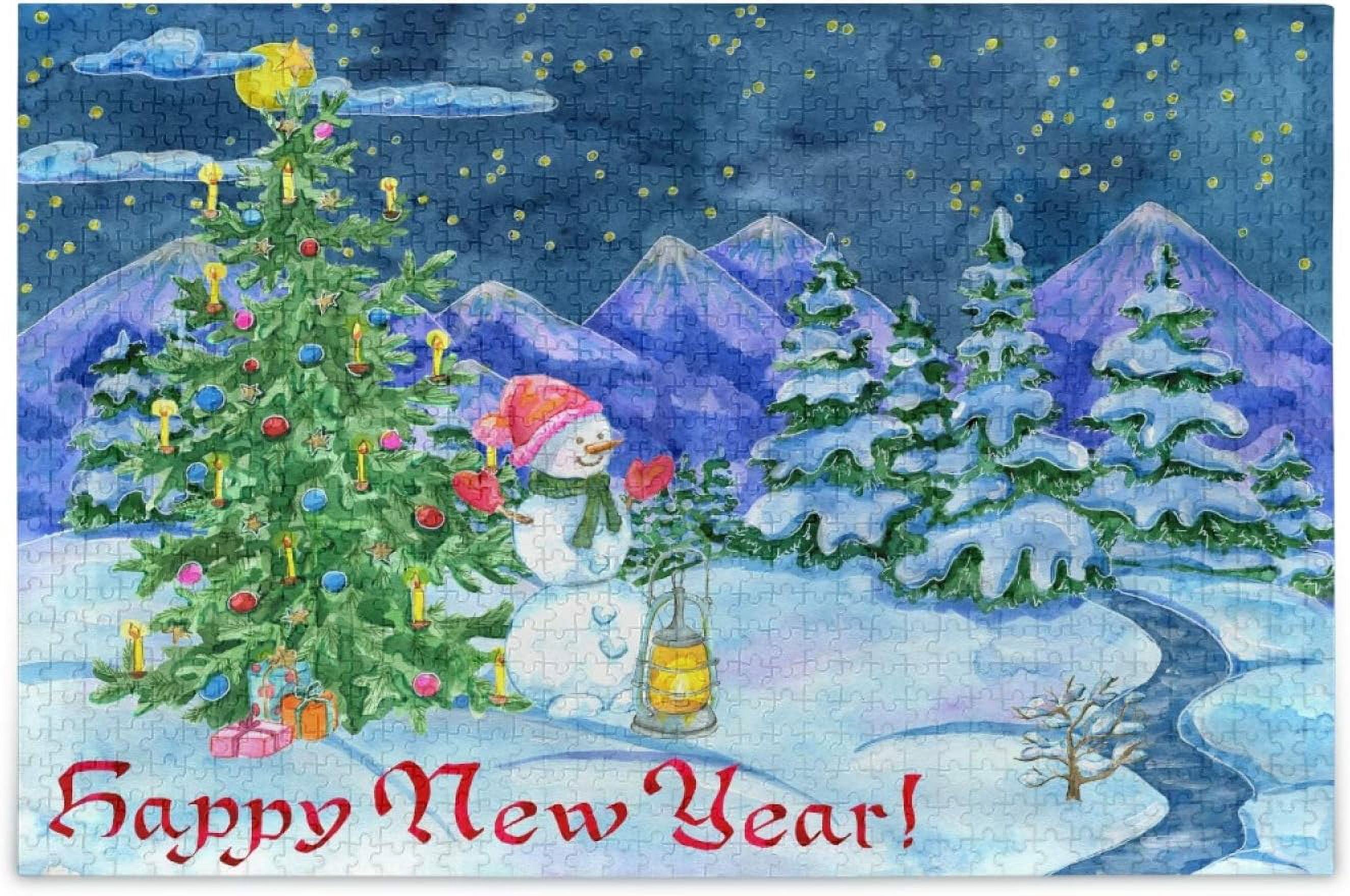 Dreamtimes 1000 Piece Jigsaw Puzzle for Adults Kids, Winter Forest ...