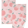 thumbnail image 1 of Dreamtimes 16x28 Inch Face Hand Towel Set Pink Peach Hearts Cotton Washcloths, Quick-Dry Highly Absorbent Bath Towels 2 Pcs for Bathroom Ktichen Travel SPA Gym, 1 of 7