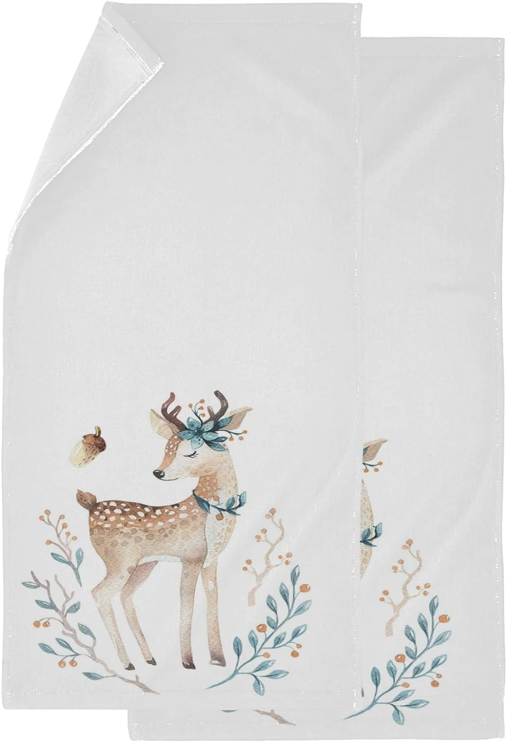 Toile de fond de douche de bébé Oh Deer tournesol Floral Antler
