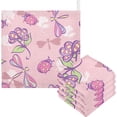 thumbnail image 1 of Dreamtimes 3 PCS Flowers Dragonfly Cute Baby Muslin Washcloths, Face Towel Burp Cloths Ultra Soft Absorbent Cotton Bath Wipes Towels for Newborn Boys Girls, 1 of 7