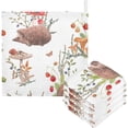 thumbnail image 1 of Dreamtimes 3 PCS Watercolor Mushrooms Baby Muslin Washcloths, Cute Hedgehog Face Towel Burp Cloths Ultra Soft Absorbent Cotton Bath Wipes Towels for Newborn Boys Girls, 1 of 7
