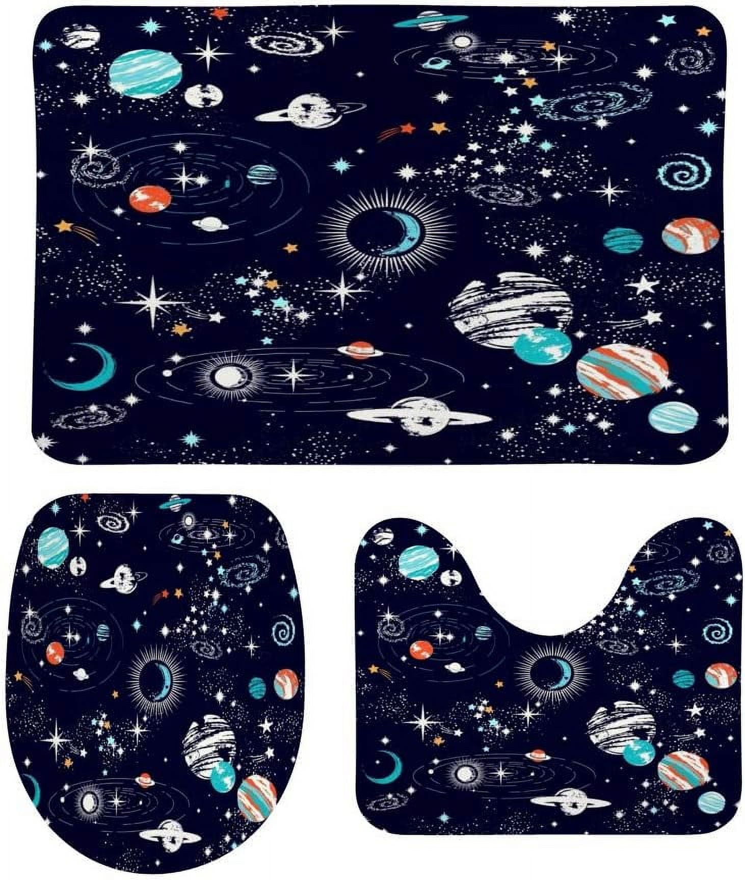 Space Galaxy Constellation Swaddle & Beanie Set For Newborns - Soft Stretchy Sleep Sack Blanket For Boys & Girls, 0-6 Months