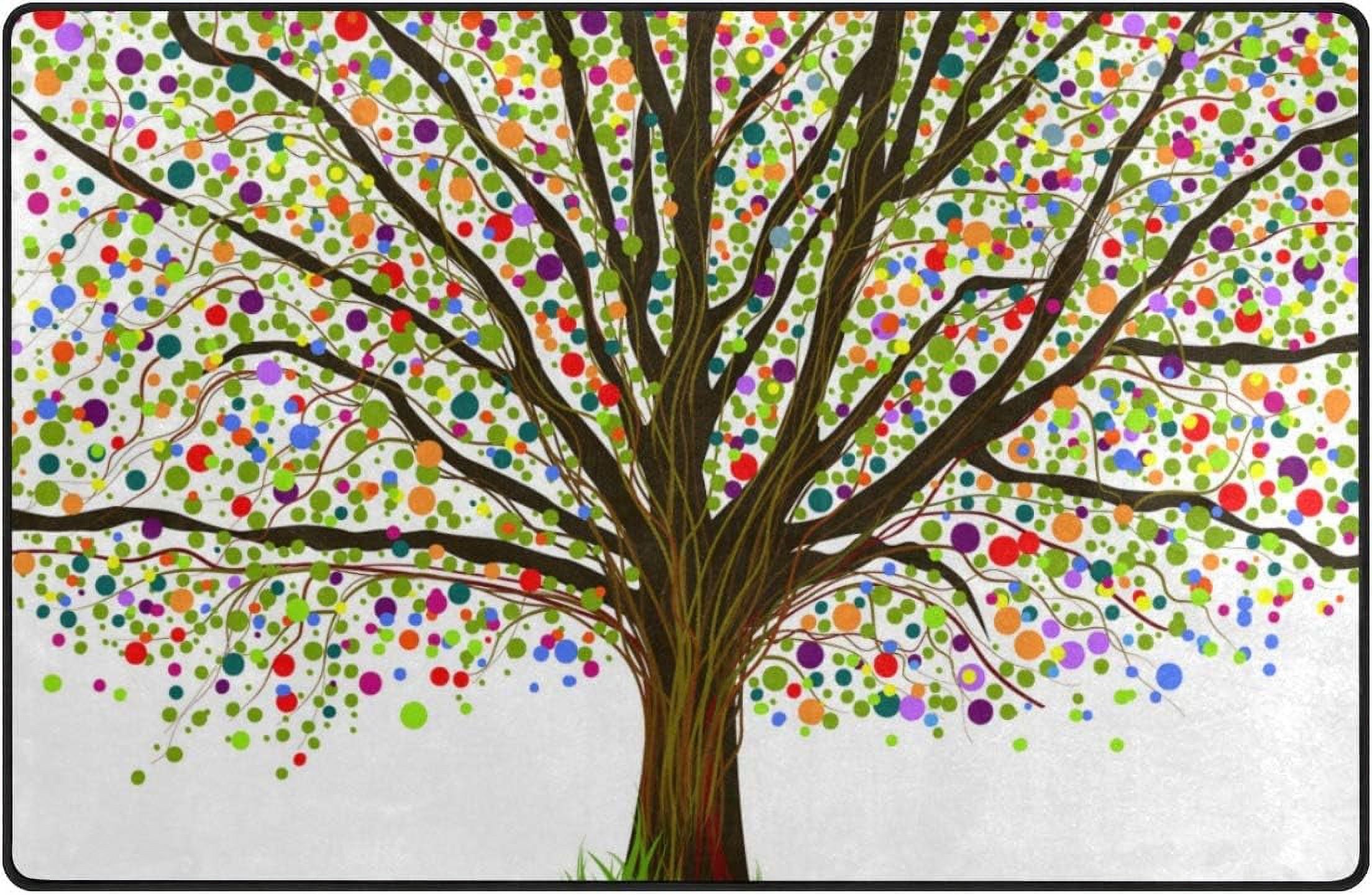 Dreamtimes 31x 20 Inch Area Rug Carpet Watercolor Tree Doormat For dreamtimes-31x-20-inch-area-rug-carpet-watercolor-tree-doormat-for