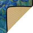 thumbnail image 1 of Dreamtimes 39x20 Inch Area Rug Blue Flower Pattern Door Mat Washable Non-Slip Throw Floor Carpet Comfort Standing Mat for Kitchen, Floor, Office, Sink, Laundry, 1 of 6