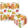 thumbnail image 1 of Dreamtimes 5 PCS Fruits and Autumn Leaves Baby Muslin Washcloths, Harvest Face Towel Burp Cloths Ultrasoft Absorbent Cotton Bath Wipes Towels for Newborn Boys Girls, 1 of 7