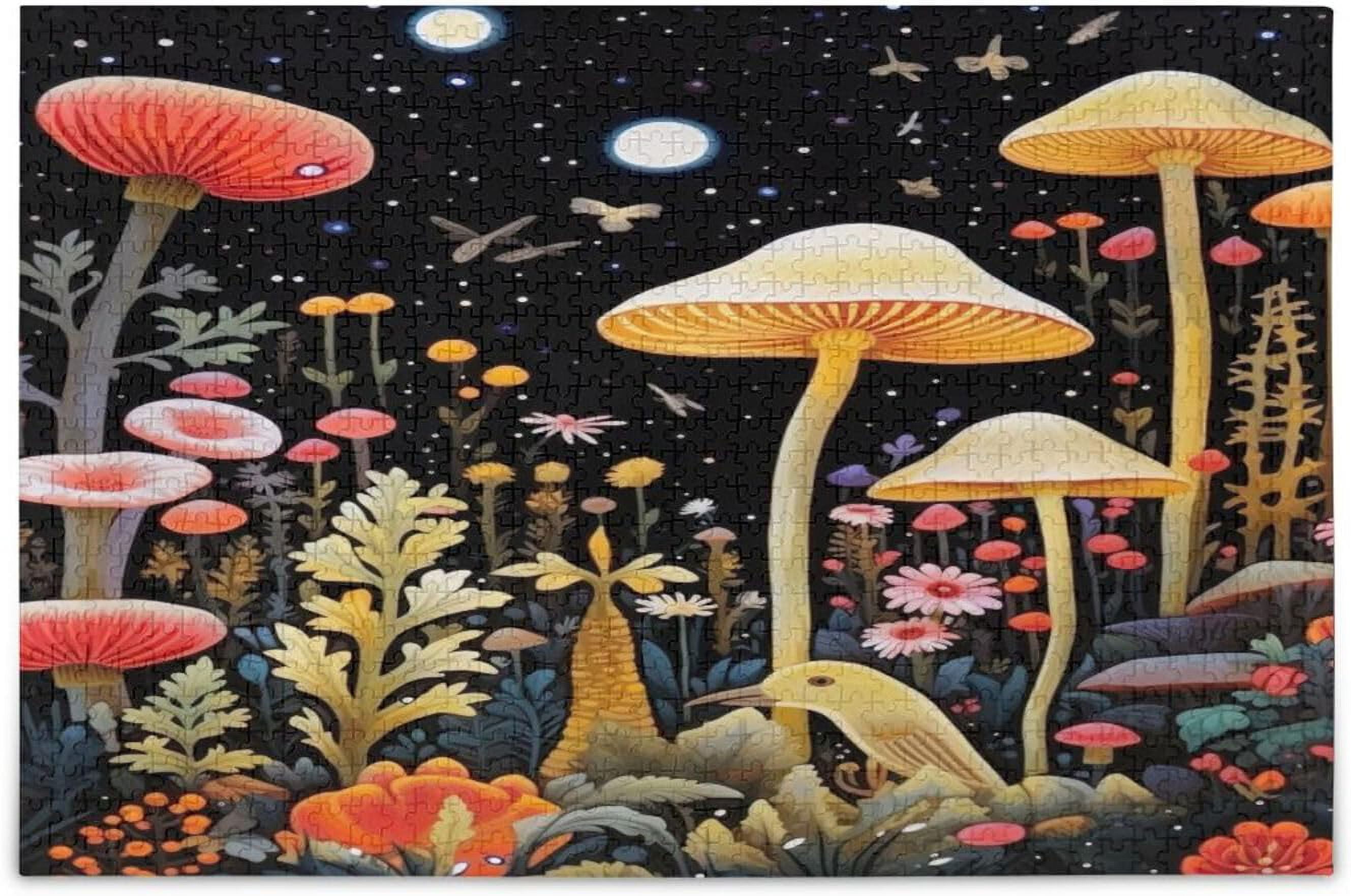Dreamtimes 500 Pieces Wild Mushrooms Jigsaw Puzzle for Adults Teens ...