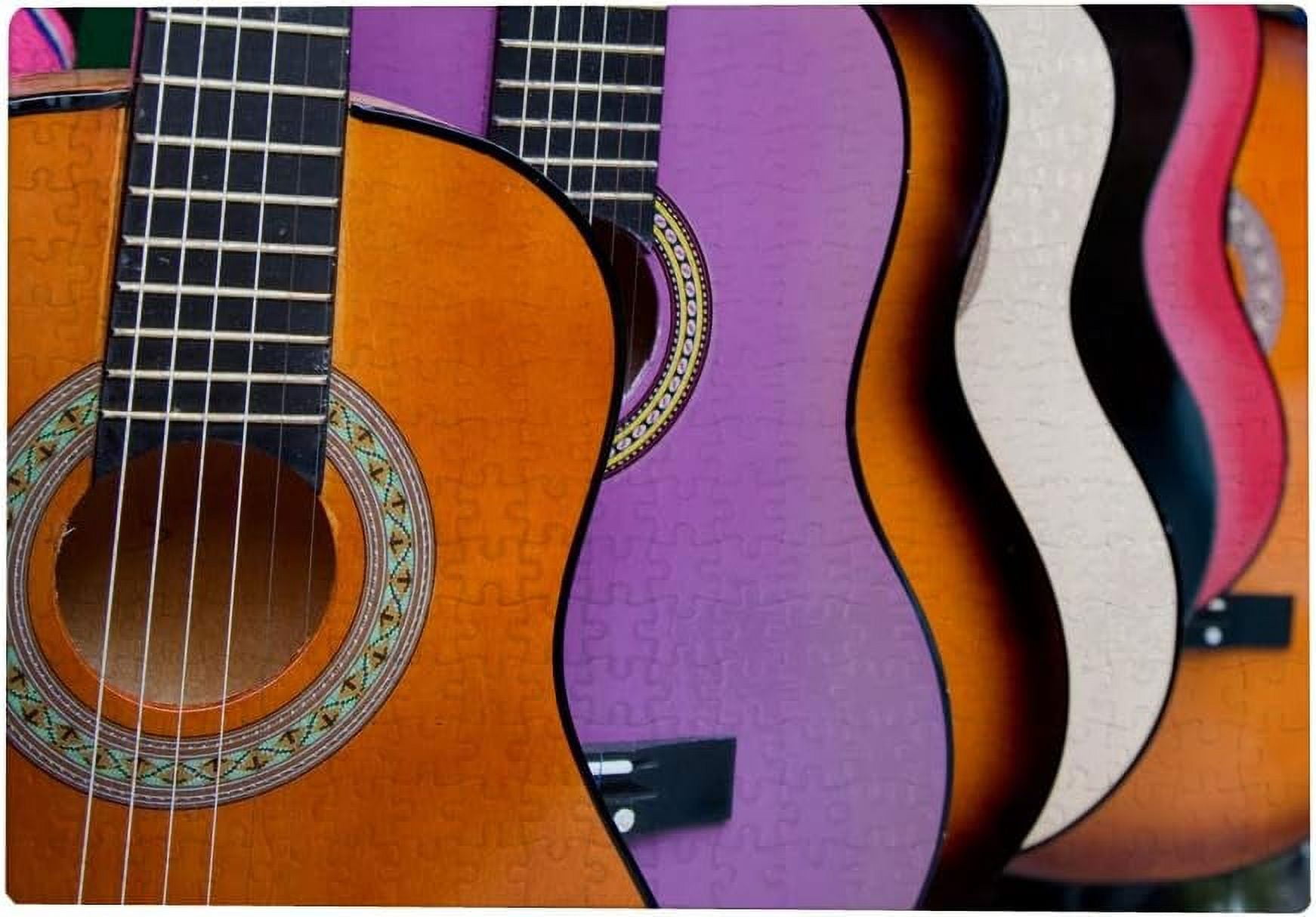 Dreamtimes 500 Pieces Wooden Jigsaw Puzzles Colorful Guitar Educational Dreamtimes 500 Pieces Wooden Jigsaw Puzzles Colorful Guitar Educational